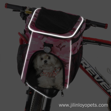 Multi-functional pet bike bag backpack removable storage